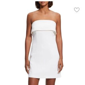 Theory Strapless Linen Blend Mini Dress size 6